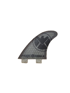 Quilhas Fibra Magic Fins Speed M Preto Cinza