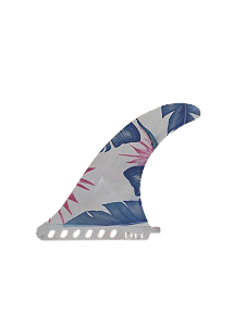 Quilha long Pavani Surf 9 Branca Folhas Azul Rosa