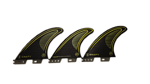 Quilhas Fibra Ct Wax Medium Preto Amarelo