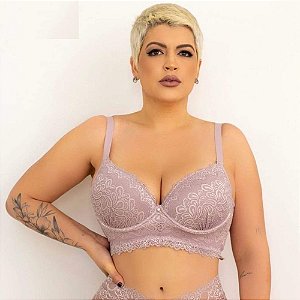 Sutiã Reforçado Rendado c/bojo e barbatanas laterais LGC - Juli Modas -  Lingerie e Sexy Shop