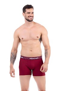 Cueca Boxer Microfibra lisa adulto kit com 02 un. cores variadas