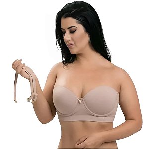 Sutiã Reforçado Tomara que caia Microfibra