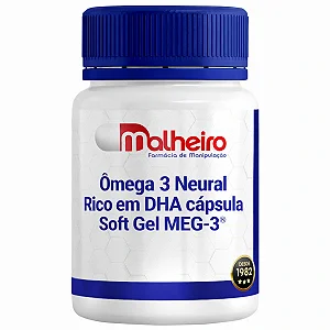 Ômega 3 Neural Rico em DHA cápsula Soft Gel - Alta Concentração de DHA para Suporte Cognitivo