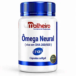 Ômega 3 Neural Rico em DHA cápsula Soft Gel - Alta Concentração de DHA para Suporte Cognitivo