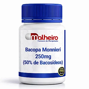 Bacopa Monnieri 250 mg – (50% Bacosídeos)  Concentração e Memória