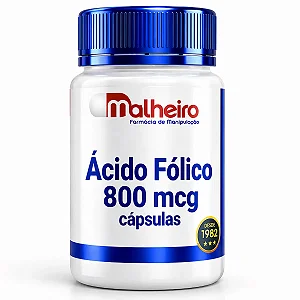 Ácido Fólico (Vitamina B9) 800 mcg - Vitamina B9 essencial para a saúde celular