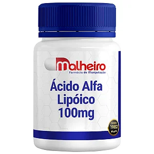 Ácido Alfa Lipóico 100 mg – Cápsulas Gastro-Resistentes para Melhor Ação Antioxidante
