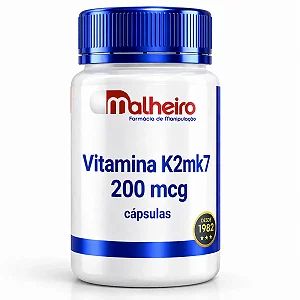 Vitamina K2MK7 200 mcg – Alta Concentração para Suporte Ósseo e Cardiovascular