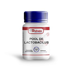Pool de Lactobacilus 5 bilhões UFC cápsulas
