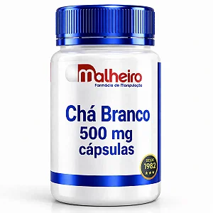 Chá Branco 500 mg – Antioxidante Natural e Bem-Estar