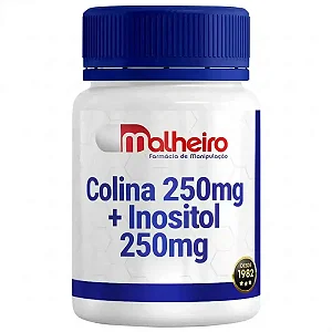 Colina 250 mg + Inositol 250 mg – Suporte ao Cérebro, Fígado e Metabolismo | Farmácia Malheiro