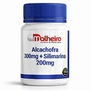 Alcachofra 300 mg + Silimarina 200 mg – Detox e Proteção Hepática Natural
