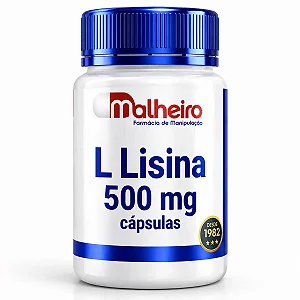 Lisina 500 mg – Suporte à Imunidade, Recuperação Muscular e Saúde da Pele