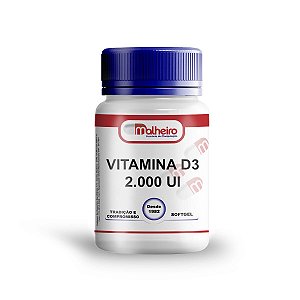 Vitamina D3 2.000 UI cápsulas Soft Gel