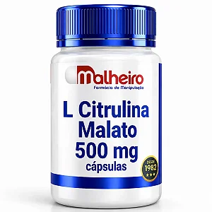 L-Citrulina Malato 500 mg – Energia, Resistência e Performance Muscular