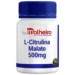 L-Citrulina Malato 500 mg – Energia, Resistência e Performance Muscular
