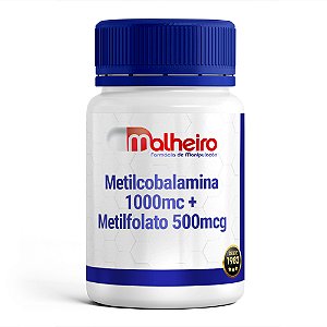 Metilcobalamina 1000 mcg + Metilfolato 500 mcg – Suporte para saúde neurológica e metabolismo