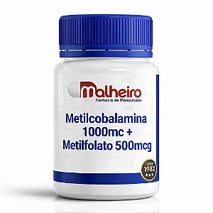 Metilcobalamina 1000 mcg + Metilfolato 500 mcg – Suporte para saúde neurológica e metabolismo