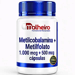 Metilcobalamina 1000 mcg + Metilfolato 500 mcg – Suporte para saúde neurológica e metabolismo