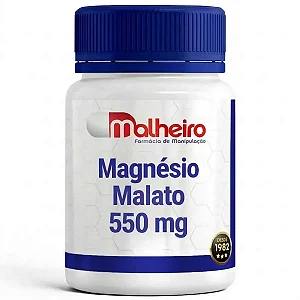 Magnésio Malato 550 mg – Mais energia e saúde muscular