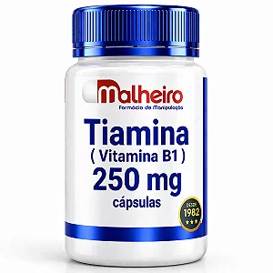 Vitamina B1 (Tiamina) 250 mg – Energia, Metabolismo e Saúde Neurológica