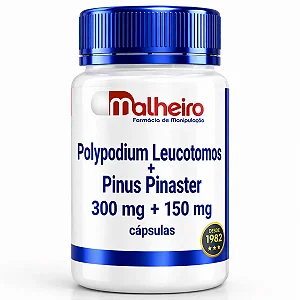 Polipodium Leucotomos 300 mg + Pinus Pinaster 150 mg – Proteção Celular e da Pele
