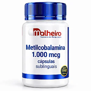 Metilcobalamina 1000 mcg Sublingual – Ação Rápida e Eficiente de Vitamina B12 Ativa