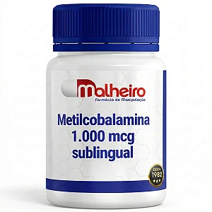 Metilcobalamina 1000 mcg Sublingual – Ação Rápida e Eficiente de Vitamina B12 Ativa