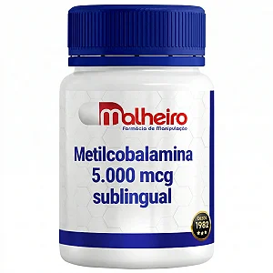 Metilcobalamina 5000 mcg Sublingual – Vitamina B12 Ativa de Alta Potência e Absorção Rápida