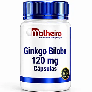 Ginkgo Biloba 120 mg – Memória, Concentração e Circulação Cerebral