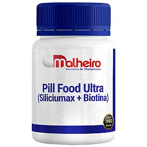 Pill Food Ultra (Siliciumax + Biotina) – Alta Concentração de Silício Orgânico e Vitaminas para Força e Crescimento Capilar