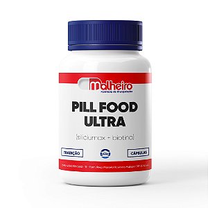 Pill Food Ultra (Siliciumax + Biotina) – Alta Concentração de Silício Orgânico e Vitaminas para Força e Crescimento Capilar