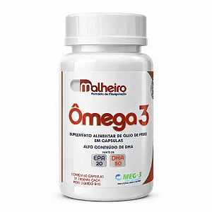Ômega 3 Neural 1G (50% DHA e 20% EPA) – Alta Concentração com Selo MEG-3