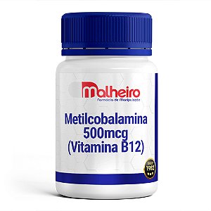 Metilcobalamina 500 mcg – Vitamina B12 Ativa para Suporte Nutricional e Energia