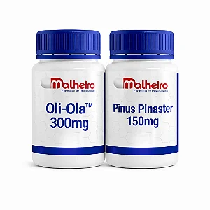 Kit Pinus Pinaster 150 mg + Oli-Ola™ 300 mg – Antioxidante, Pele Saudável e Juventude Celular