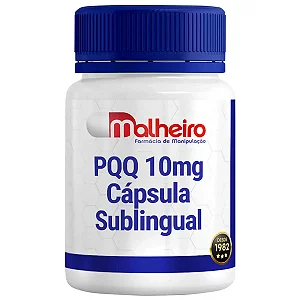 PQQ 10 mg Cápsula Sublingual – Energia Celular com Alta Absorção