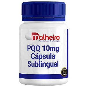 PQQ 10 mg Cápsula Sublingual – Energia Celular com Alta Absorção