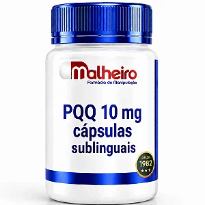 PQQ 10 mg Cápsula Sublingual – Energia Celular com Alta Absorção
