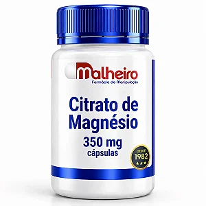 Magnésio Citrato 350 mg – Suplemento que auxilia na Saúde óssea e Muscular