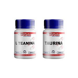 L-Teanina 100 mg 60 cápsulas + Taurina 500 mg 60 cápsulas