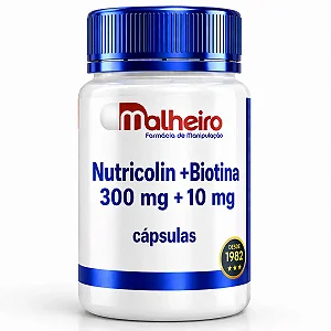 Nutricolin 300 mg + Biotina 10 mg – Beleza e Estrutura de Dentro para Fora