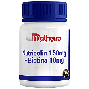 Nutricolin 150 mg + Biotina 10 mg – Cuidado Diário para Pele, Cabelos e Unhas