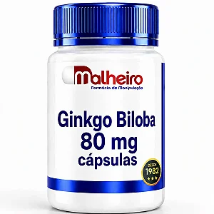 Ginkgo Biloba 80 mg – Suporte Cognitivo e Circulatório