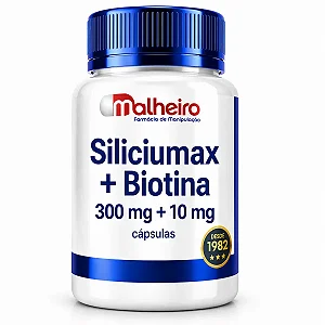 Siliciumax 300mg + Biotina 10mg - Fortalecedor Cabelo e Unha