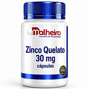 Zinco Quelato 30 mg – Suporte Imunológico e Metabolismo Saudável