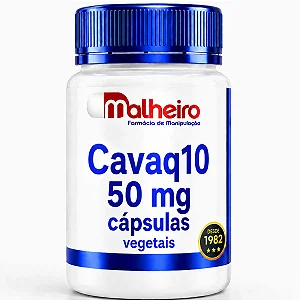 Cavaq10 50 mg – Coenzima Q10 em cápsulas vegetais com alta biodisponibilidade