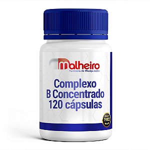 Complexo B Concentrado – 120 cápsulas - Vitaminas Essenciais em Alta Concentração
