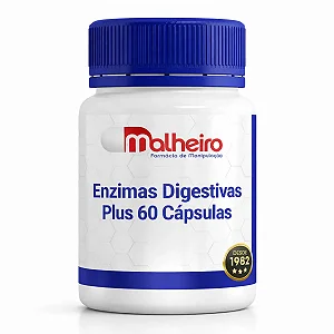 Enzimas Digestivas Plus 60 Cápsulas – Suporte Avançado para a Digestão de Proteínas