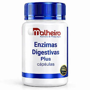 Enzimas Digestivas Plus 60 Cápsulas – Suporte Avançado para a Digestão de Proteínas