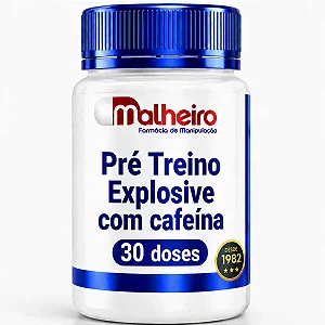Pré Treino Malheiro Explosive com Cafeína 30 doses - Energia, Concentração e Performance